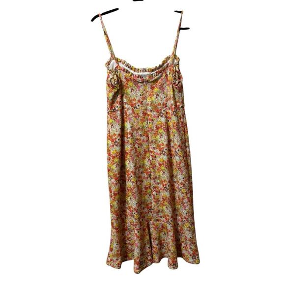 Huch Floral Dress Spaghetti Strap Large Sweetheart Neckline - Picture 5 of 9